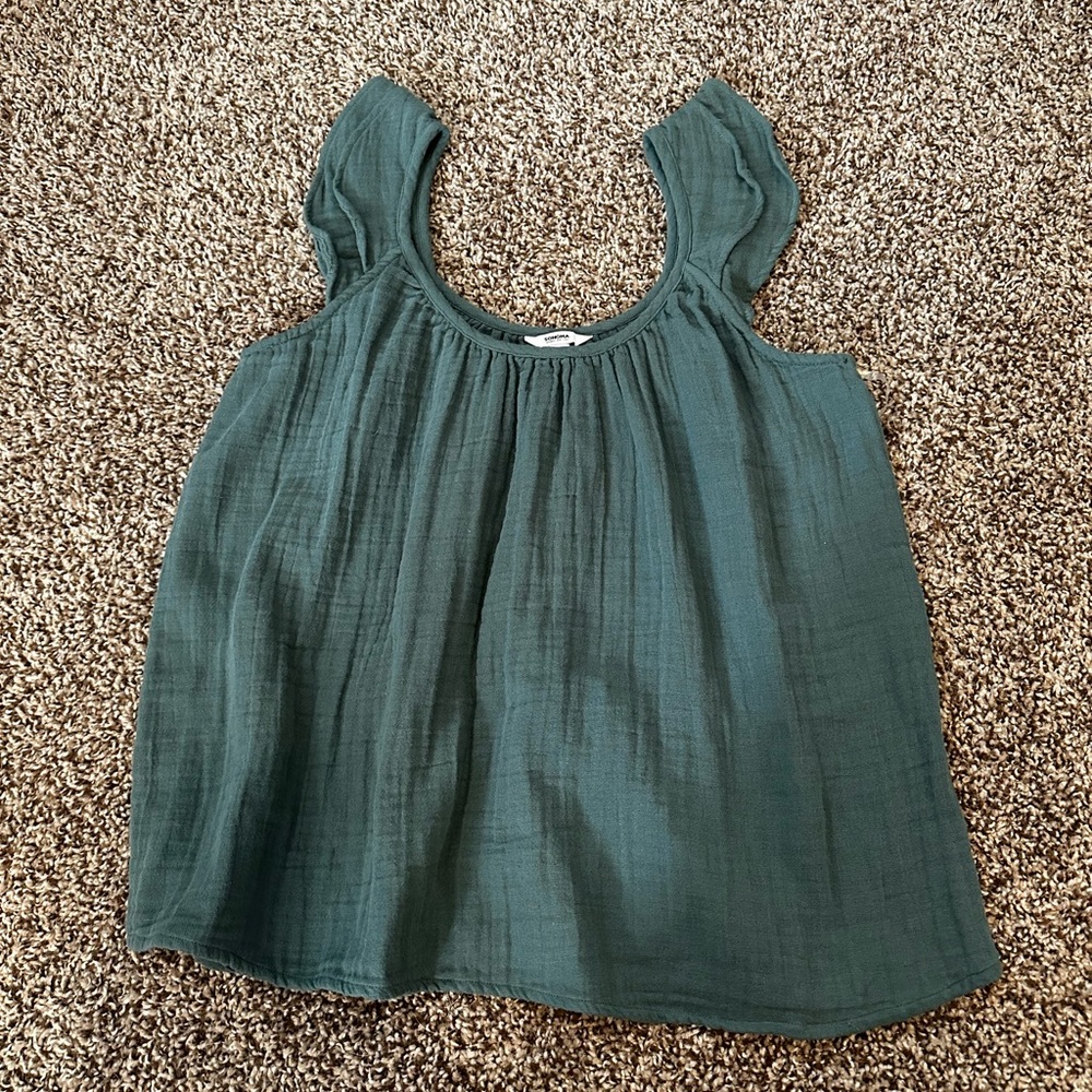 Ruffle sleeve tank top